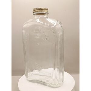 1936 White House Vinegar Vintage One Quart Refrigerator Flask Bottle w Lid